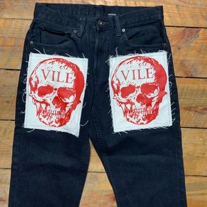 Vile Skull straight fit jeans